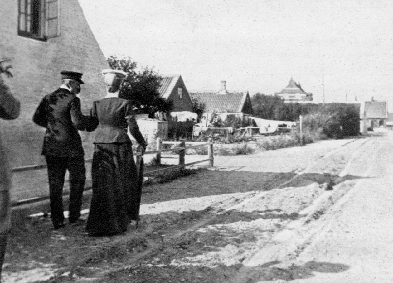 Débarquement à Skagen, Danemark, 1908 - Queen Alexandra
