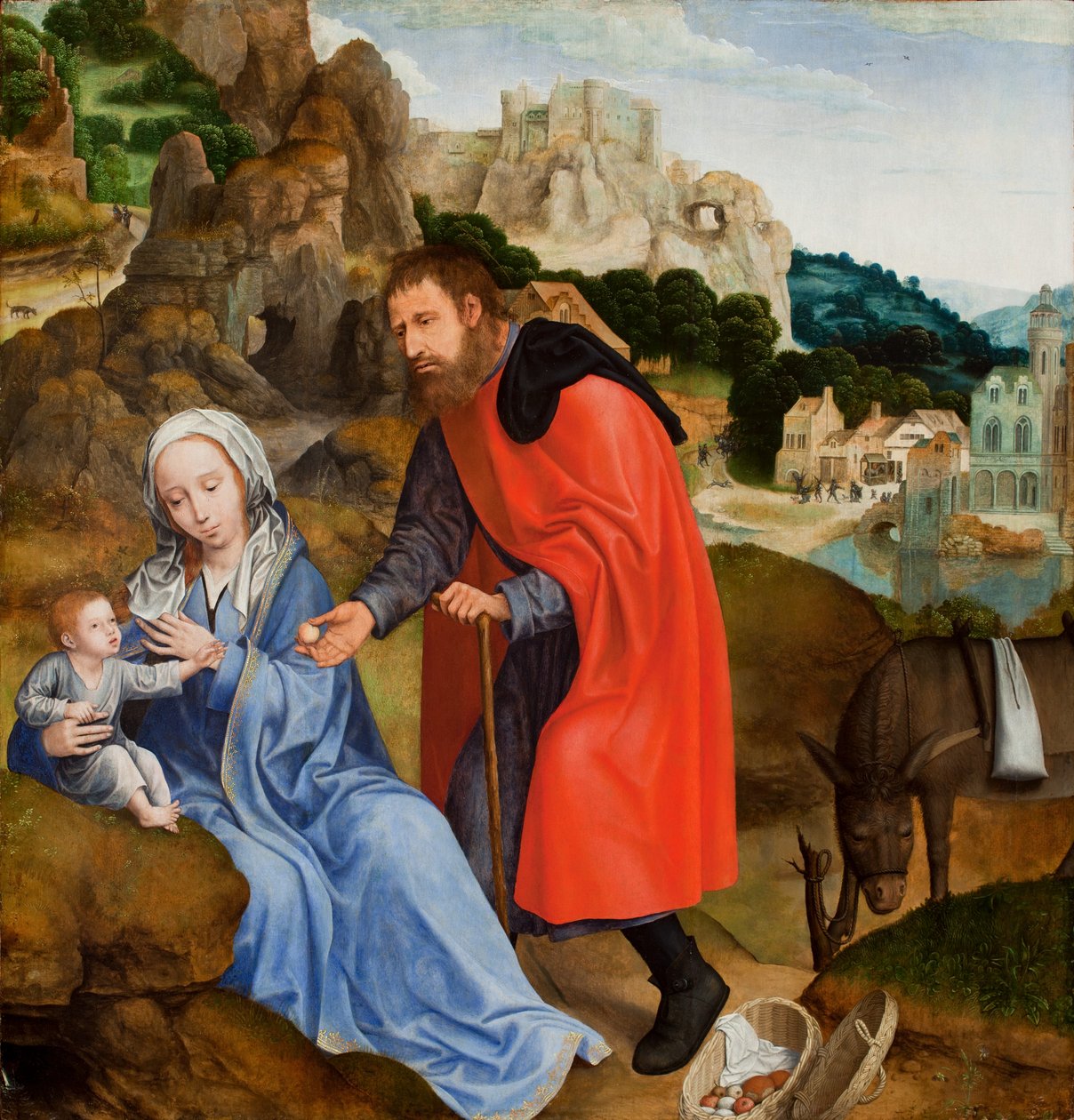Le Repos pendant la Fuite en Égypte, c.1509-13 - Quentin Massys or Metsys