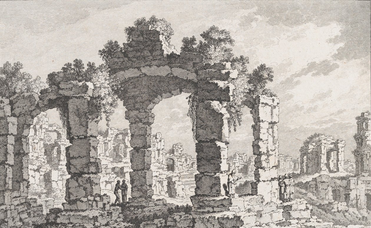 Ruines de Cumes, 18e siècle - Quentin Pierre Chedel