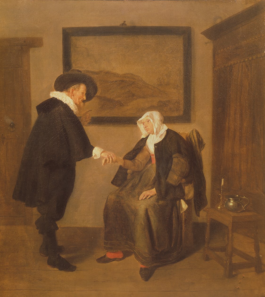 La Consultation, vers 1655 - Quiringh Van Brekelenkam