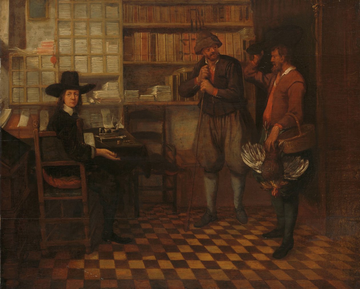 Le loyer du fermier - Quiringh Gerritsz. van Brekelenkam (attributed to)