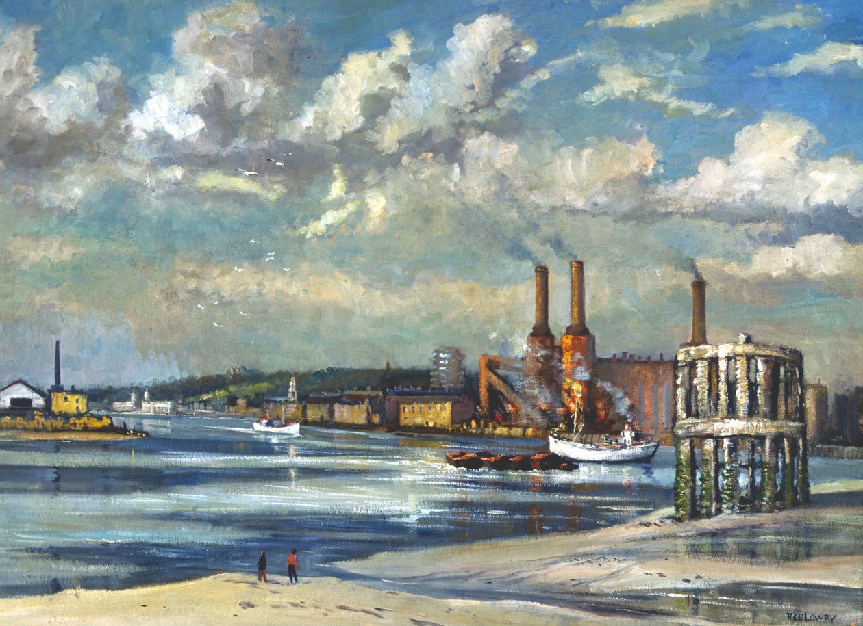 Marée basse, Deptford - RCD Lowry