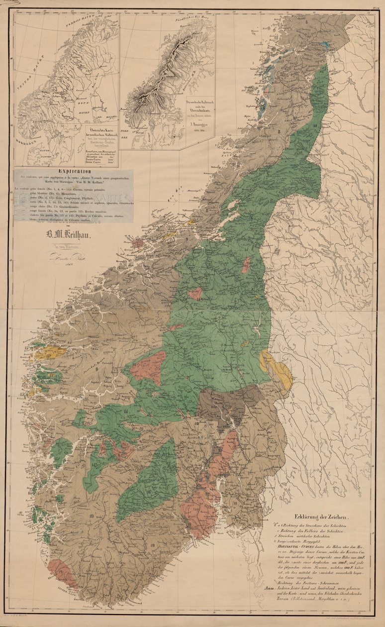 Carte de la collection de cartes de la Bibliothèque nationale - R.M. Keilhau