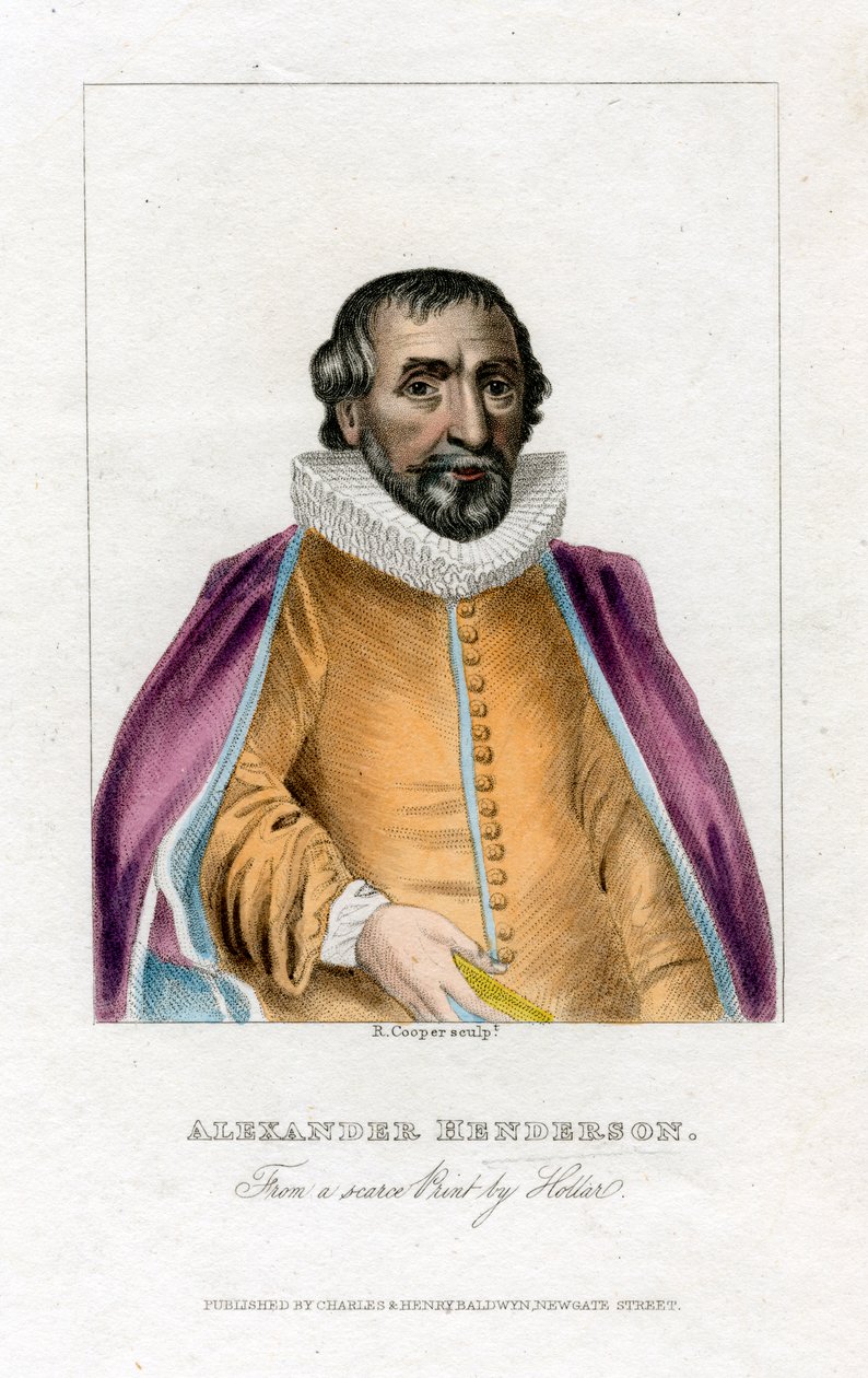 Alexander Henderson, théologien écossais, début du 19e siècle - R. Cooper