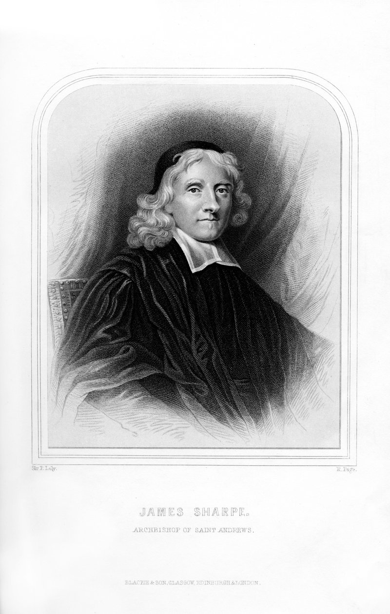 James Sharpe, ecclésiastique écossais, 1870 - R. Page
