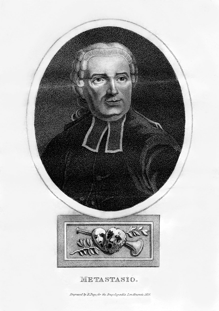 Metastasio, poète italien, 1816 - R. Page