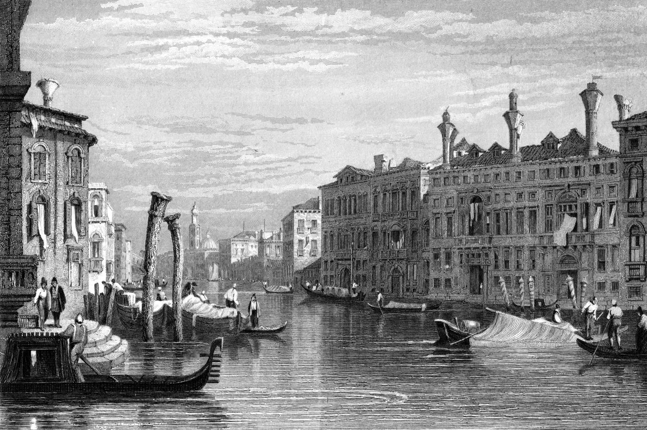 Palais Mocenigo, Venise, 19ème siècle - R. Wallis