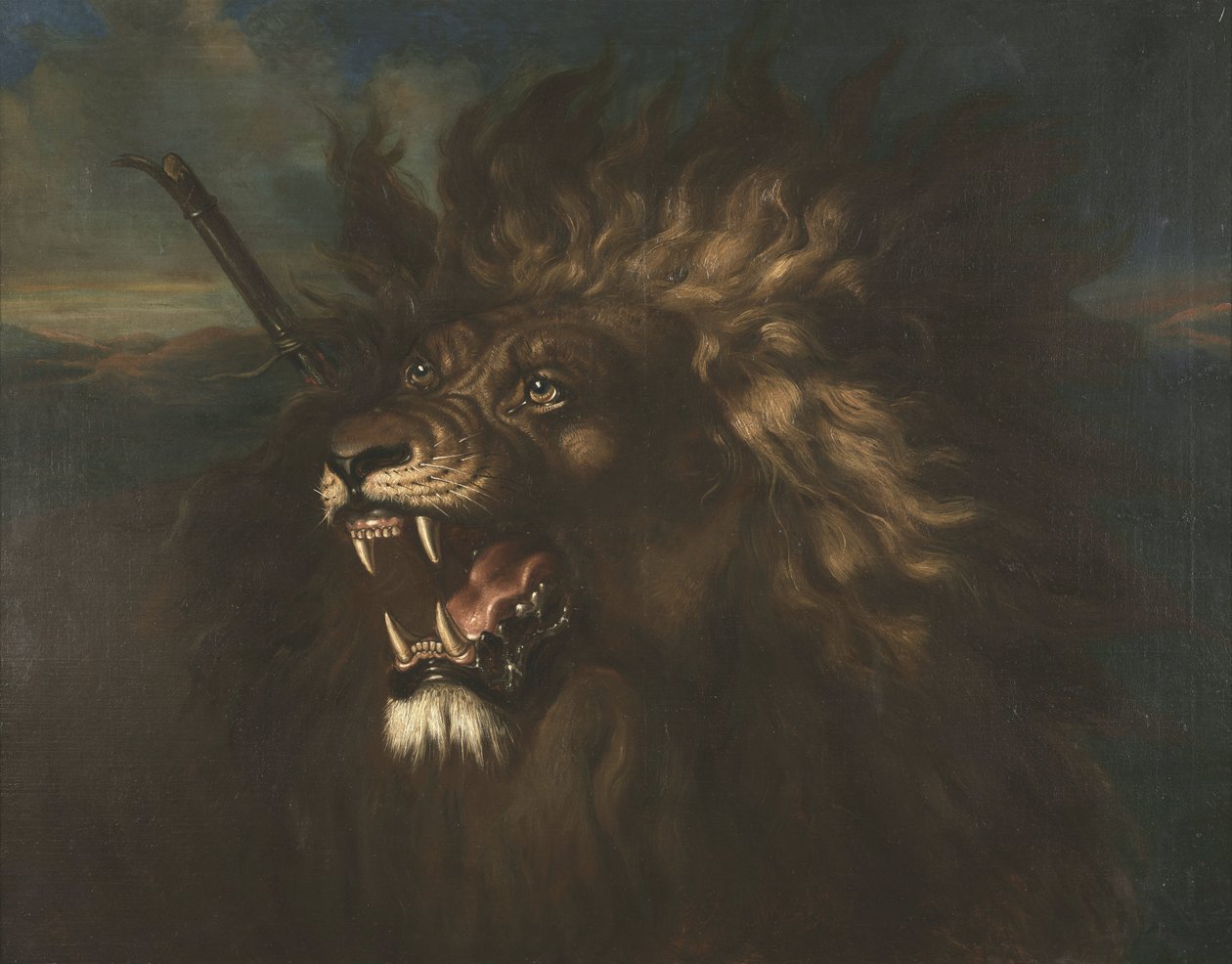 Lion blessé - Raden Saleh