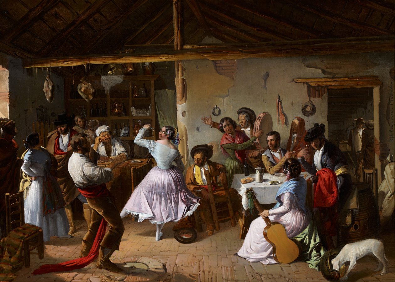 Danse dans une auberge de campagne - Rafael Benjumea