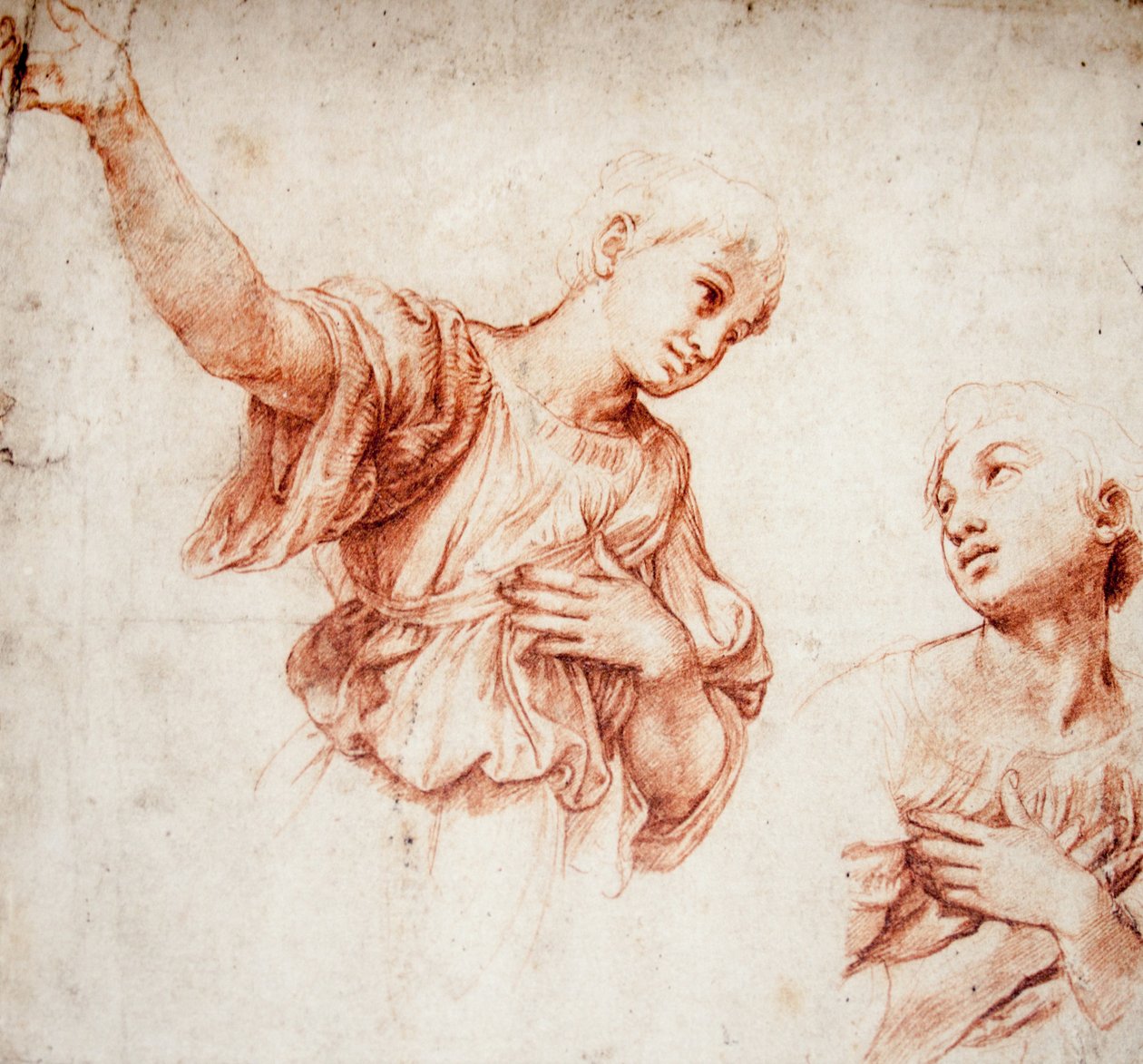 Étude pour deux anges - Raffaello Sanzio Raphael