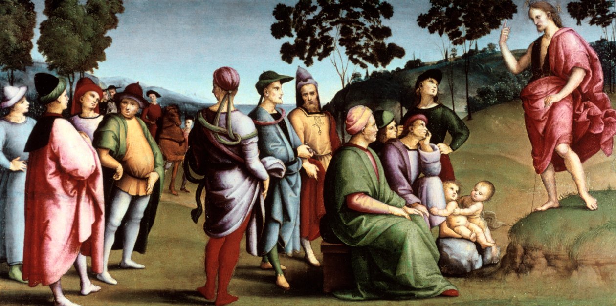 Saint Jean-Baptiste prêchant - Raffaello Sanzio Raphael