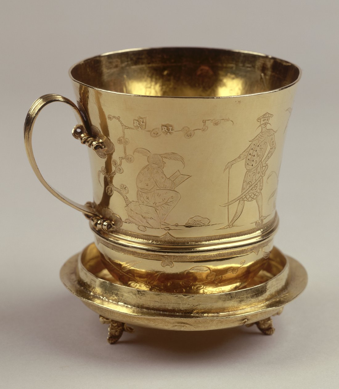 Tasse à chocolat en or, vers 1685 - Ralph Leake