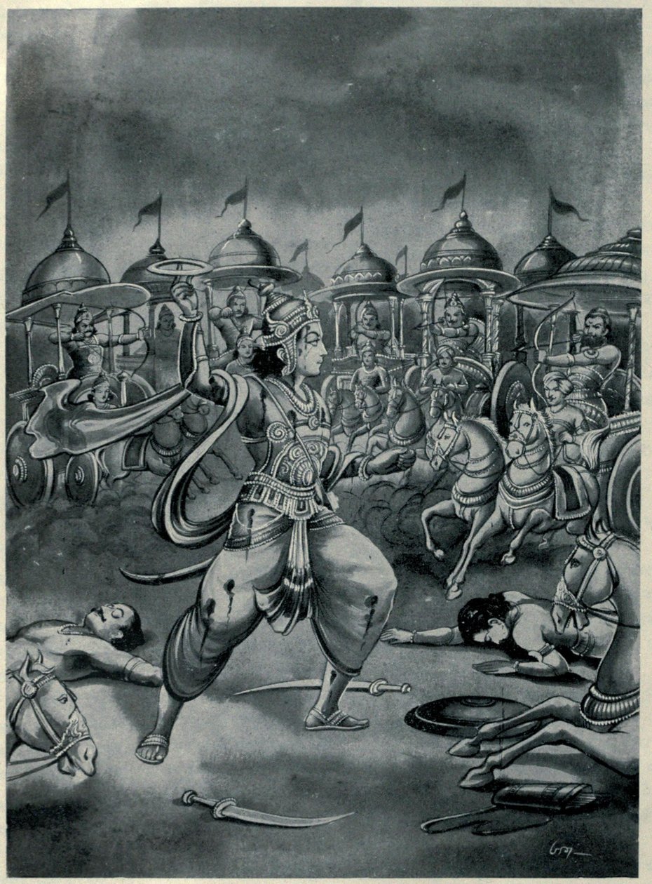 Abhimanyu combattant seul dans le Chakravyuha - Ramanarayanadatta astri