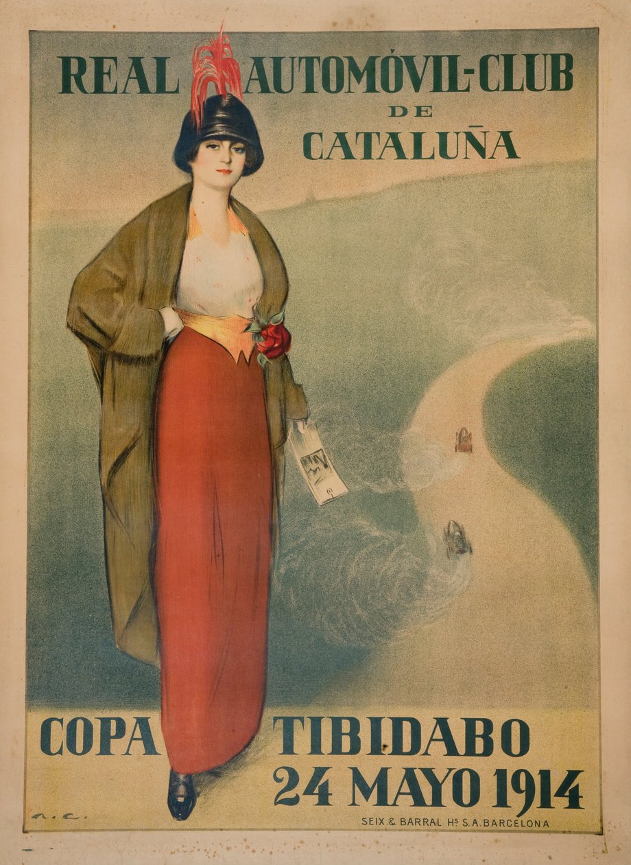 Real Automóvil-Club de Cataluña. Copa Tibidabo - Ramón Casas