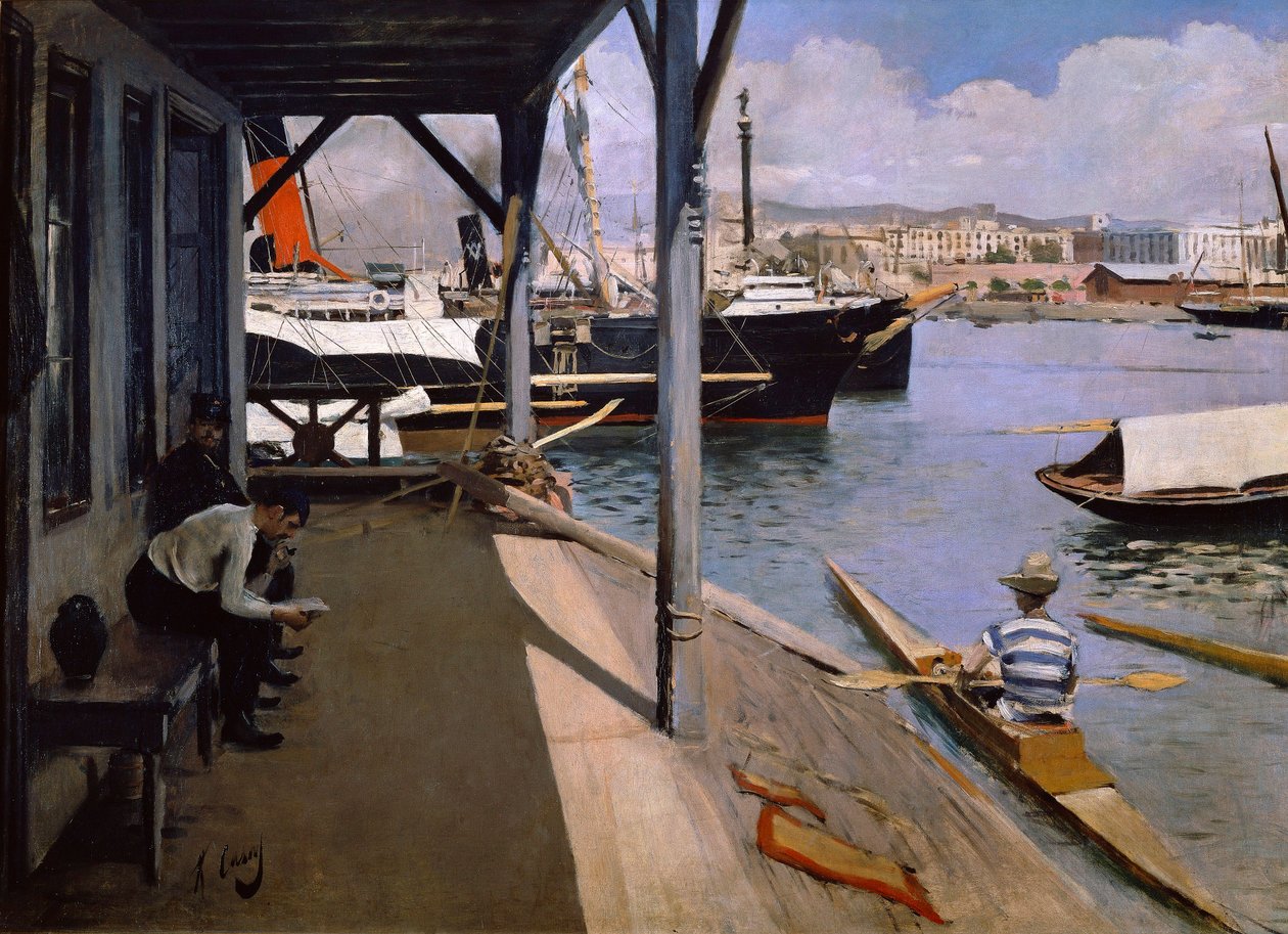 Yacht Club à Barcelone - Ramon Casas i Carbo