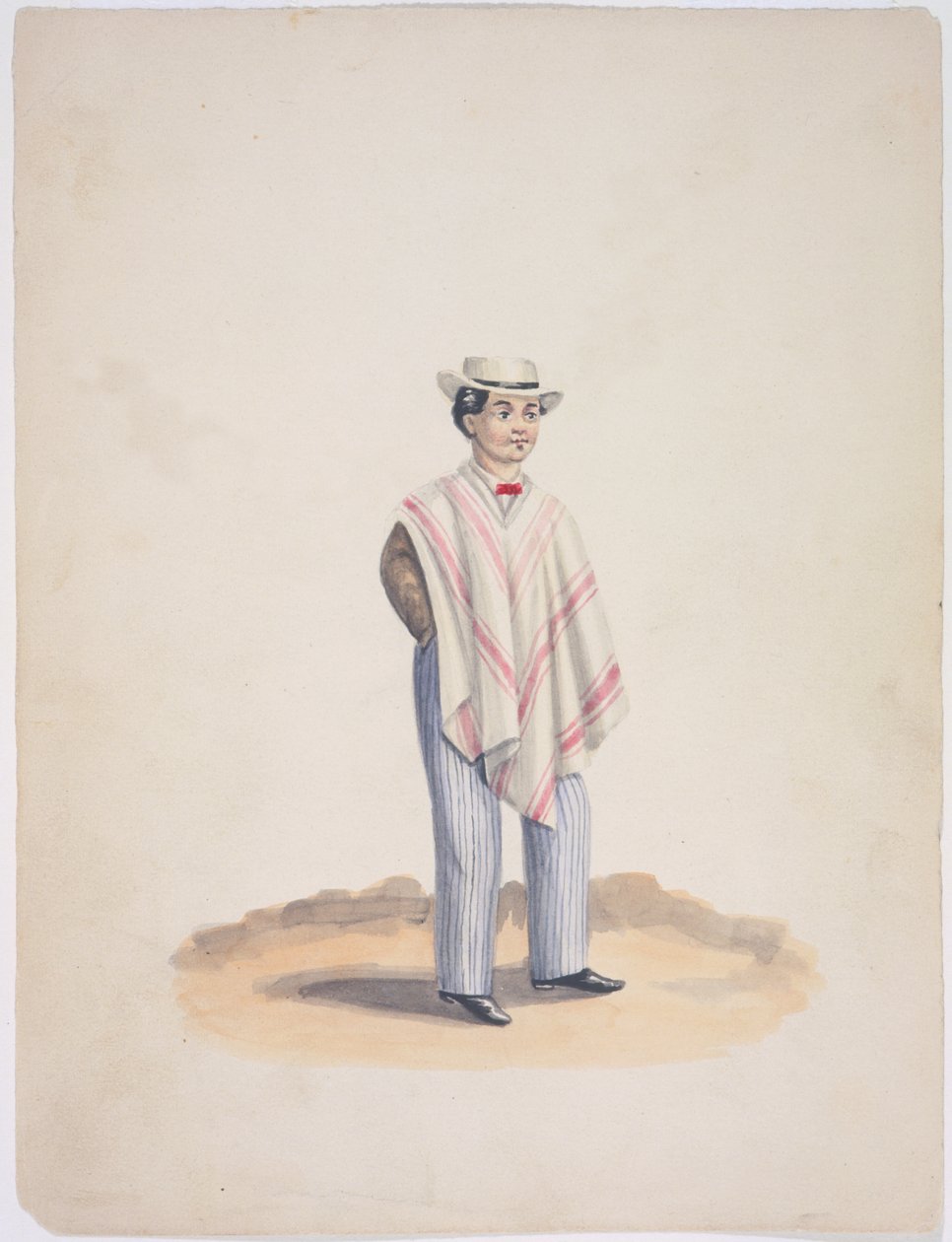 Quito en poncho et nœud papillon - Ramon Salas