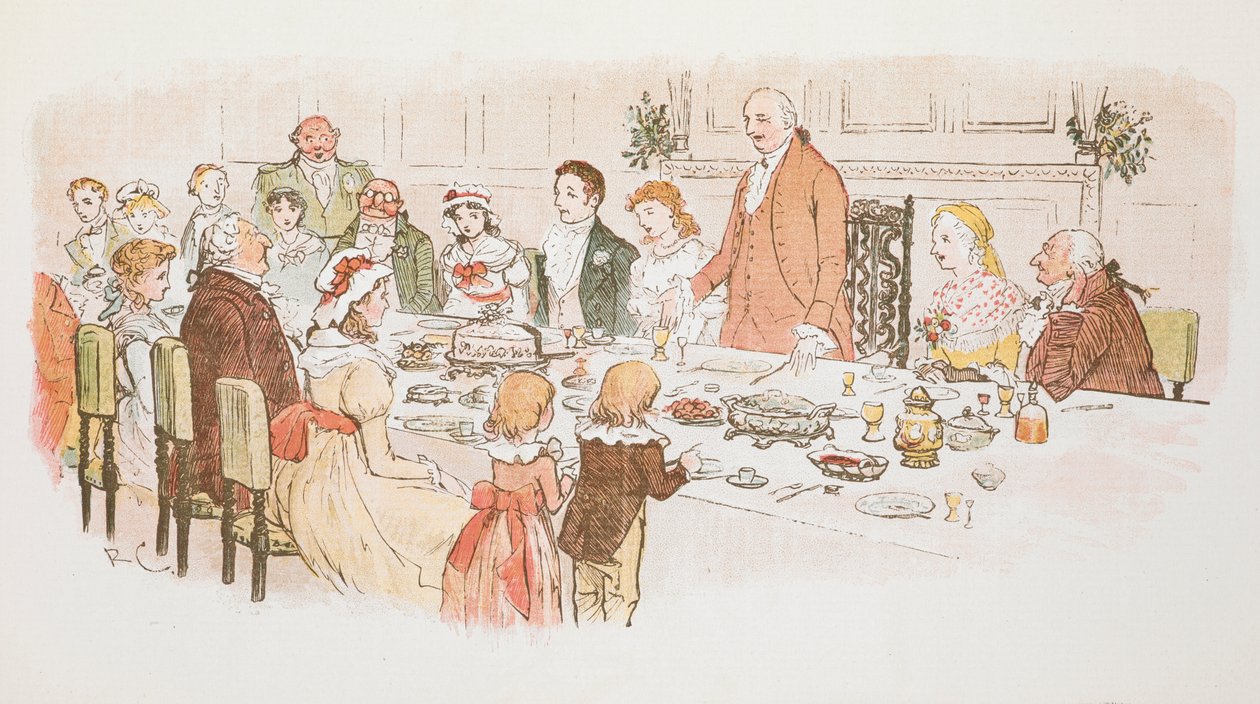 Un repas de Noël - Randolph Caldecott