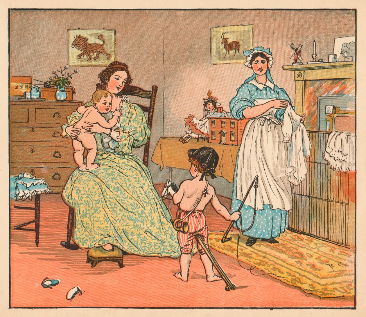 Bye, Baby Bunting, 1882 - Randolph Caldecott
