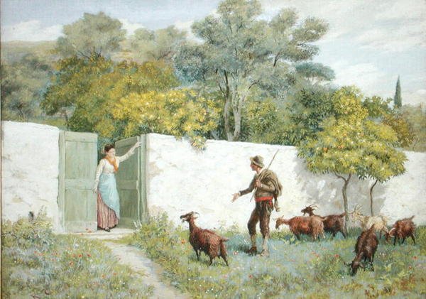 Scène à Montone - Le chevrier - Randolph Caldecott
