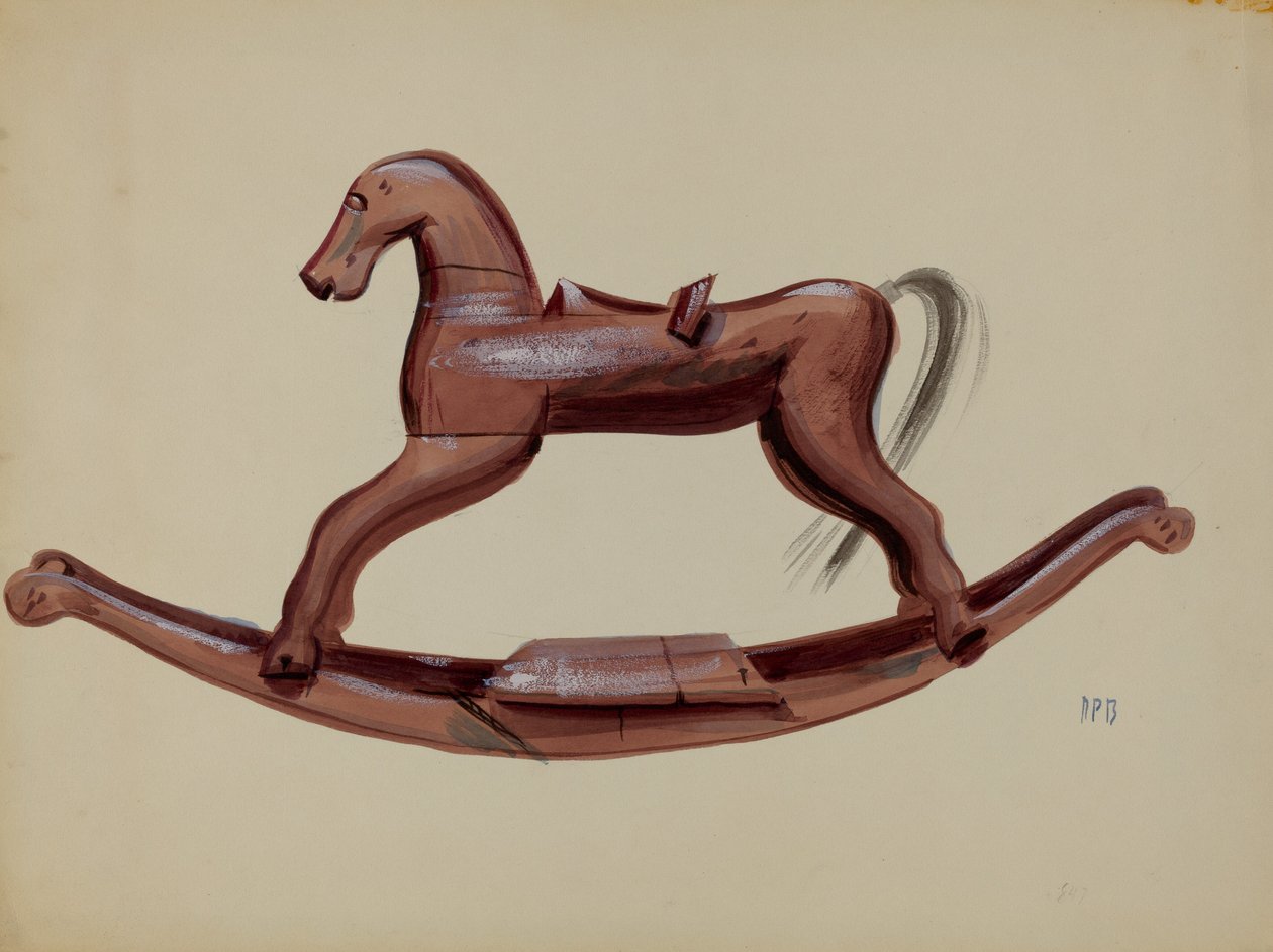 Cheval à bascule jouet - Raoul Du Bois