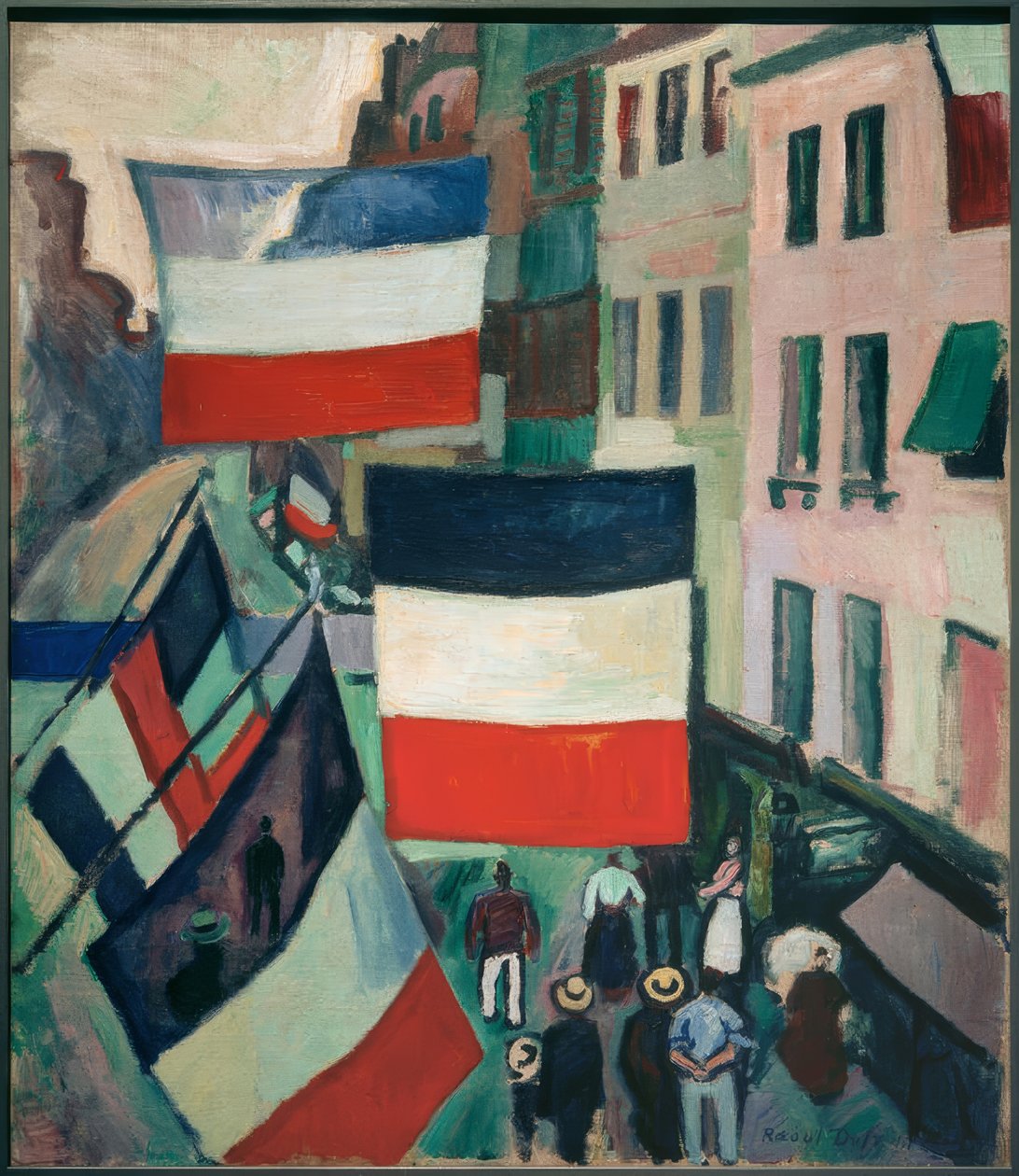 Rue sous les drapeaux - Raoul Dufy