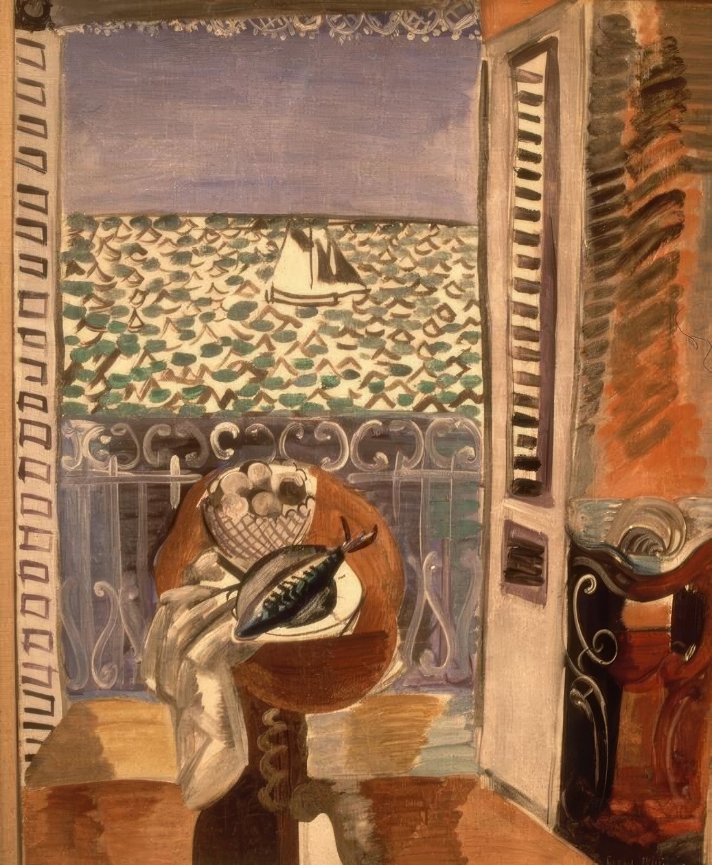 Vue à travers une fenêtre - Raoul Dufy