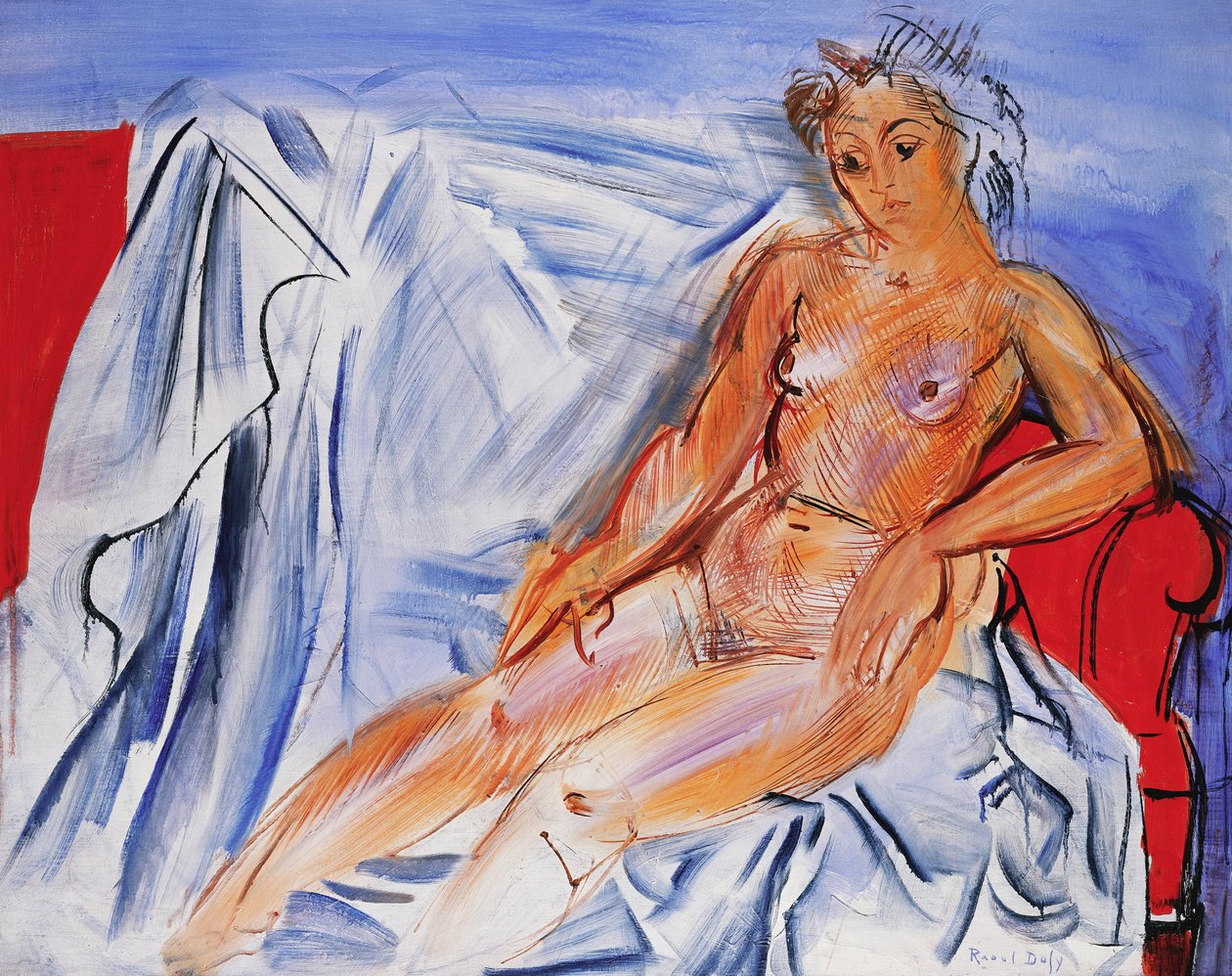 Nu sur le canapé ; Nu au Canape - Raoul Dufy
