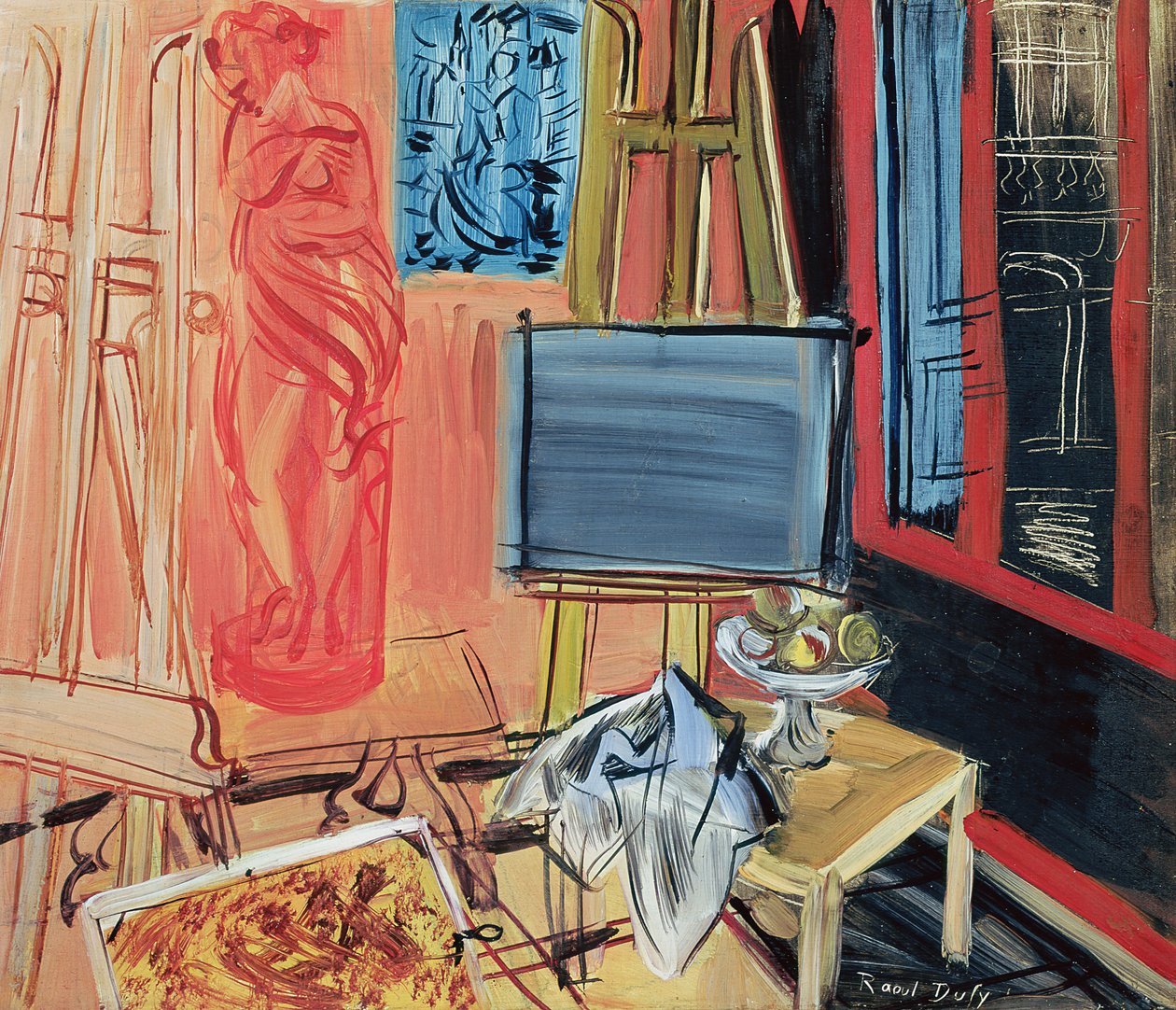 Nature morte (huile sur toile) - Raoul Dufy