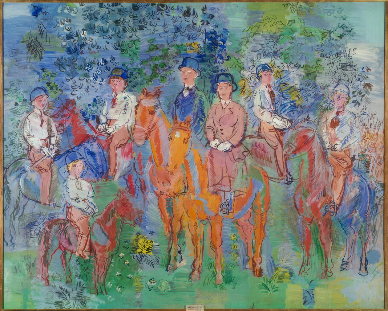 Les cavaliers dans les bois - Raoul Dufy