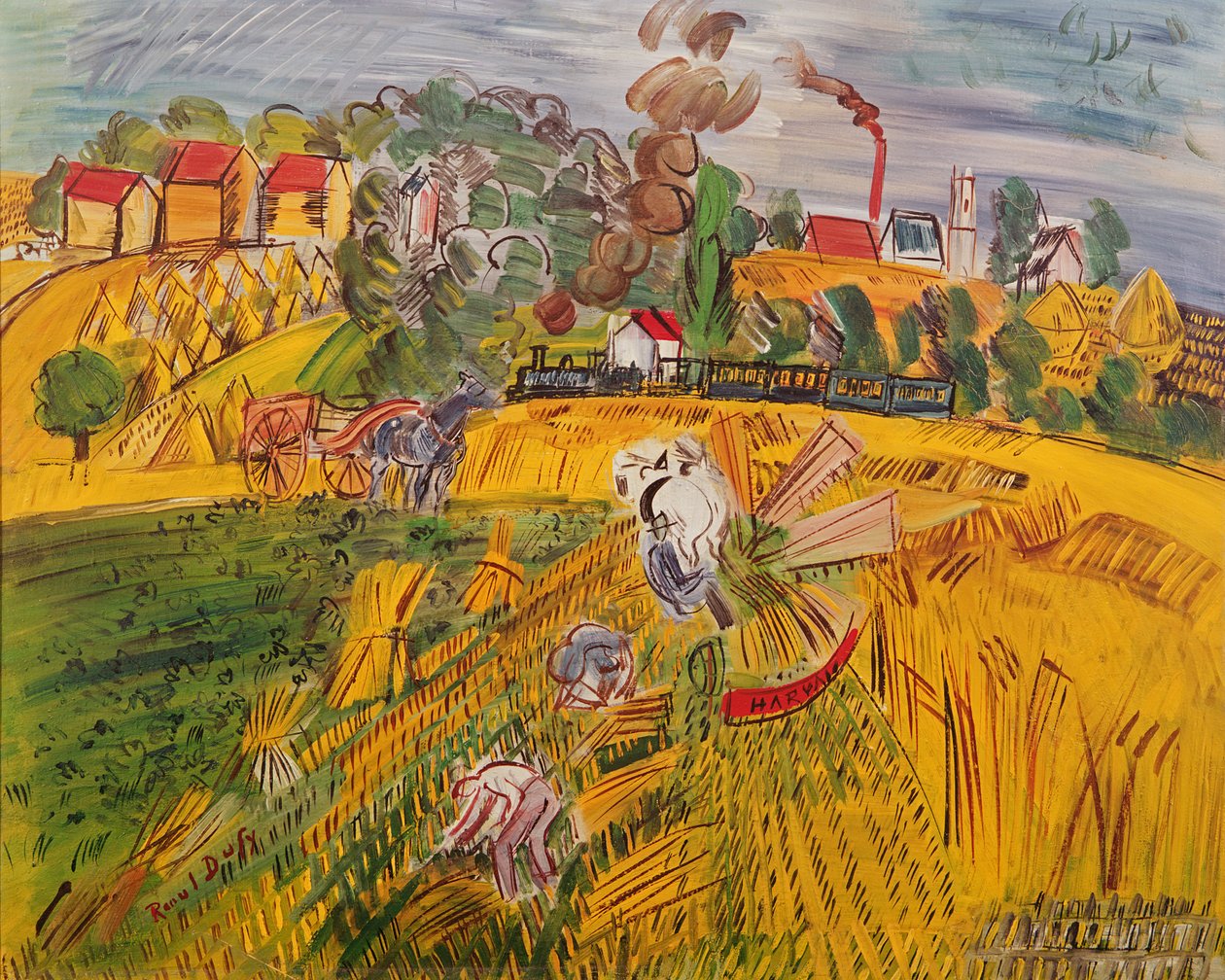 La maison (huile sur toile) - Raoul Dufy