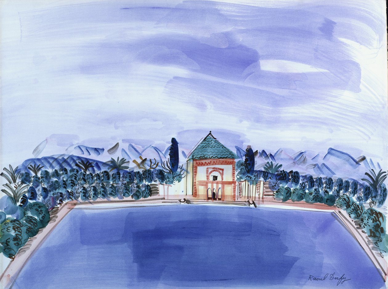 La piscine de la Ménara - Raoul Dufy