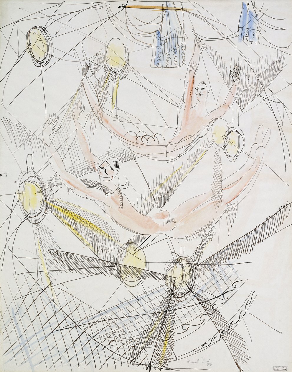 The Trapeze ; Les Trapézistes - Raoul Dufy