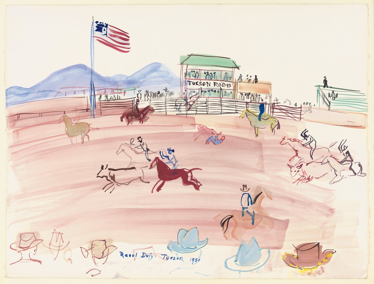 Rodéo de Tucson - Raoul Dufy