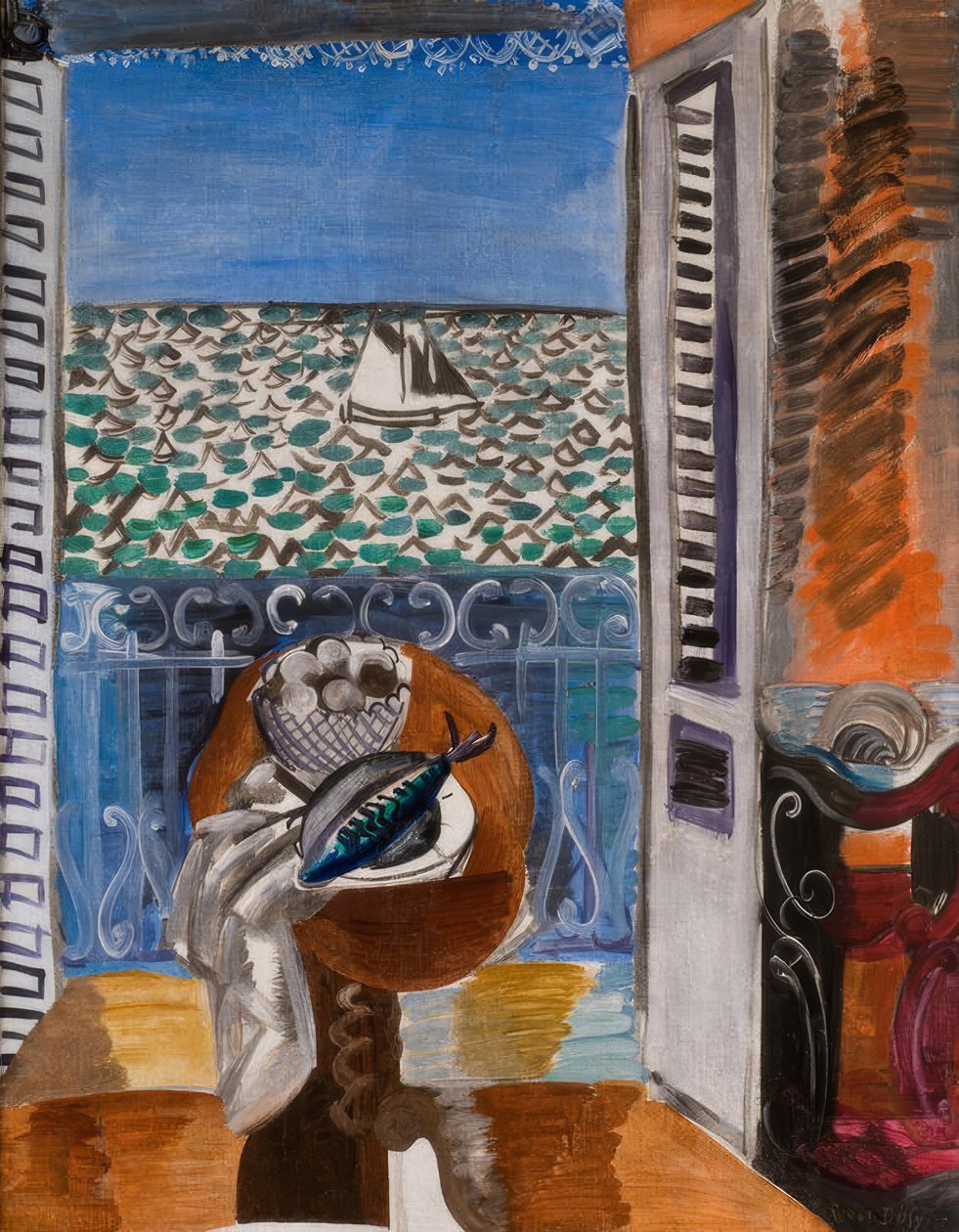 Vue par une fenêtre, belle - Raoul Dufy