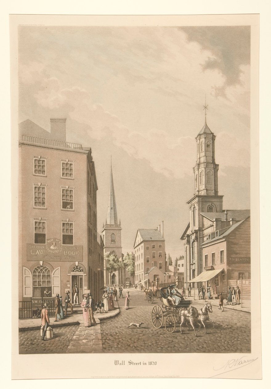 Wall Street en 1820 - Raoul Varin
