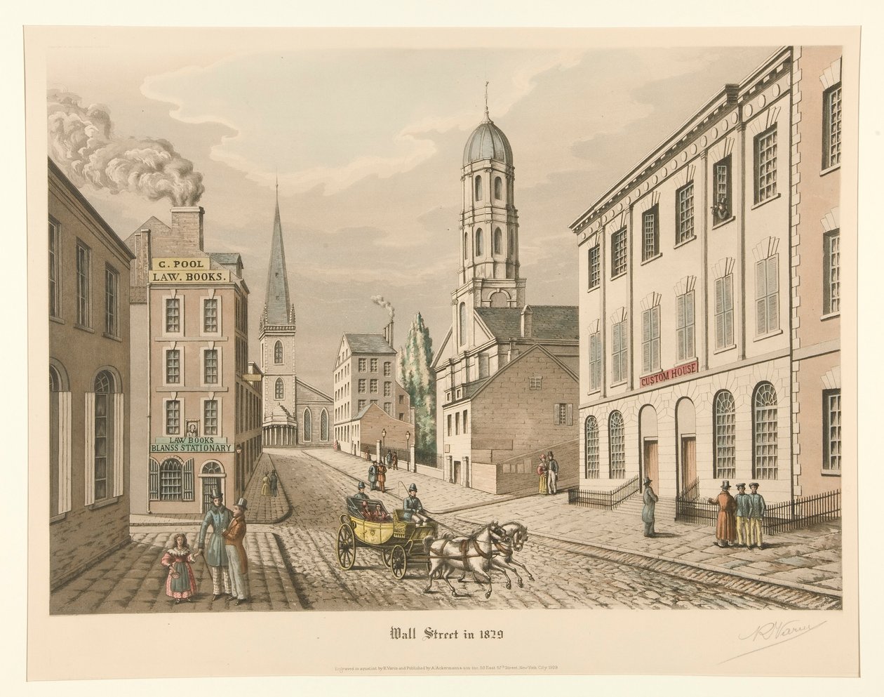 Wall Street en 1829 - Raoul Varin