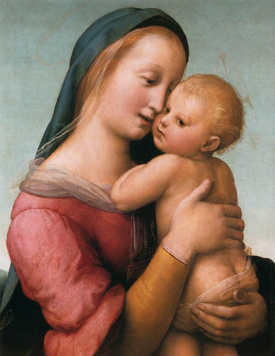 La Madone Tempi (détail) - Raffaello Sanzio Raphael