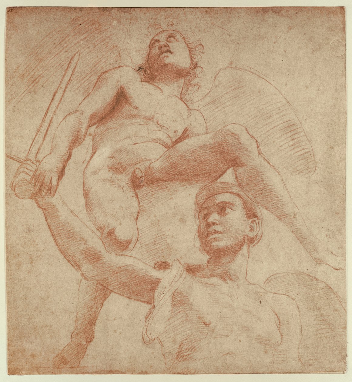 Ange et une figure représentant la planète Mars - after Raphael