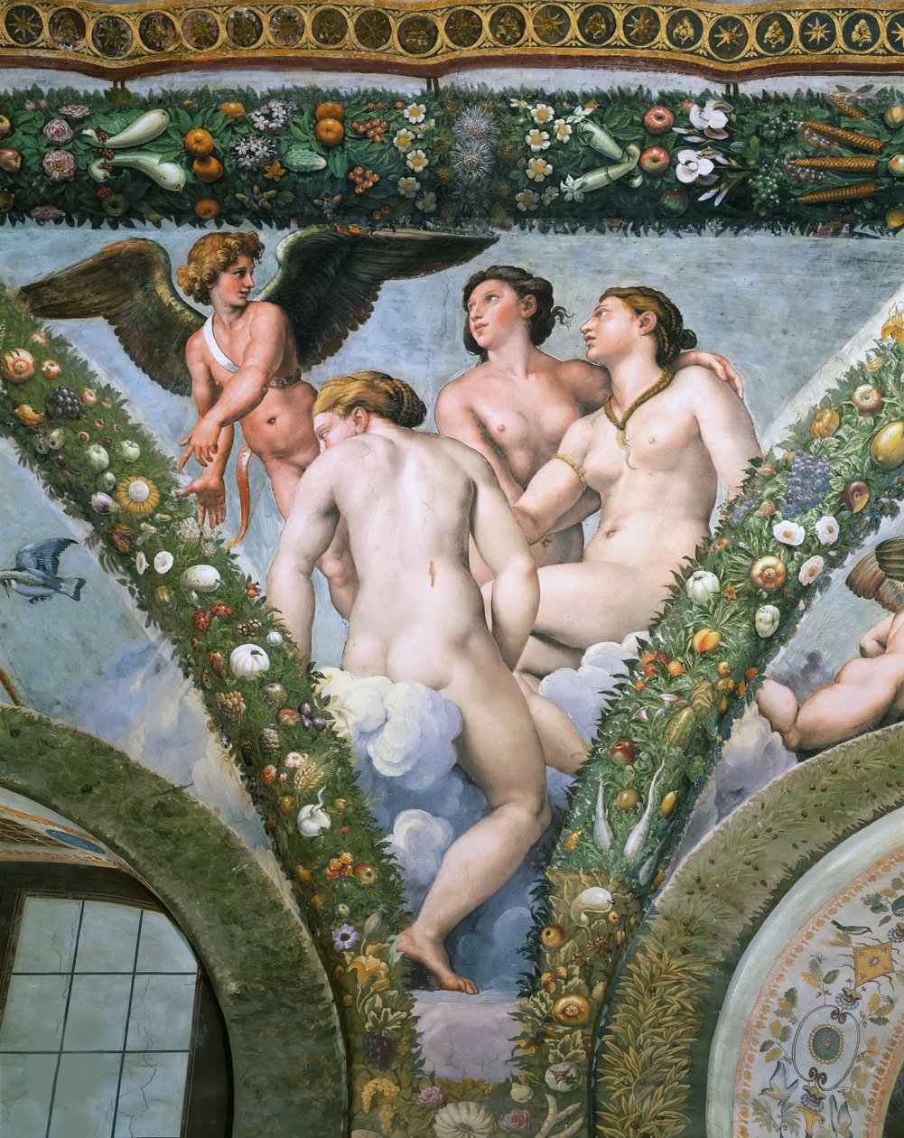 Cupidon et les Trois Grâces - Raphael