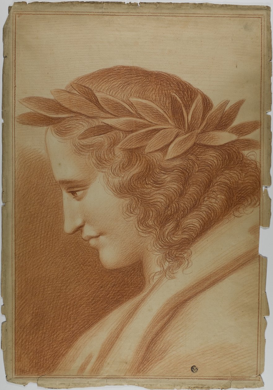 Poète couronné de laurier - Raphael