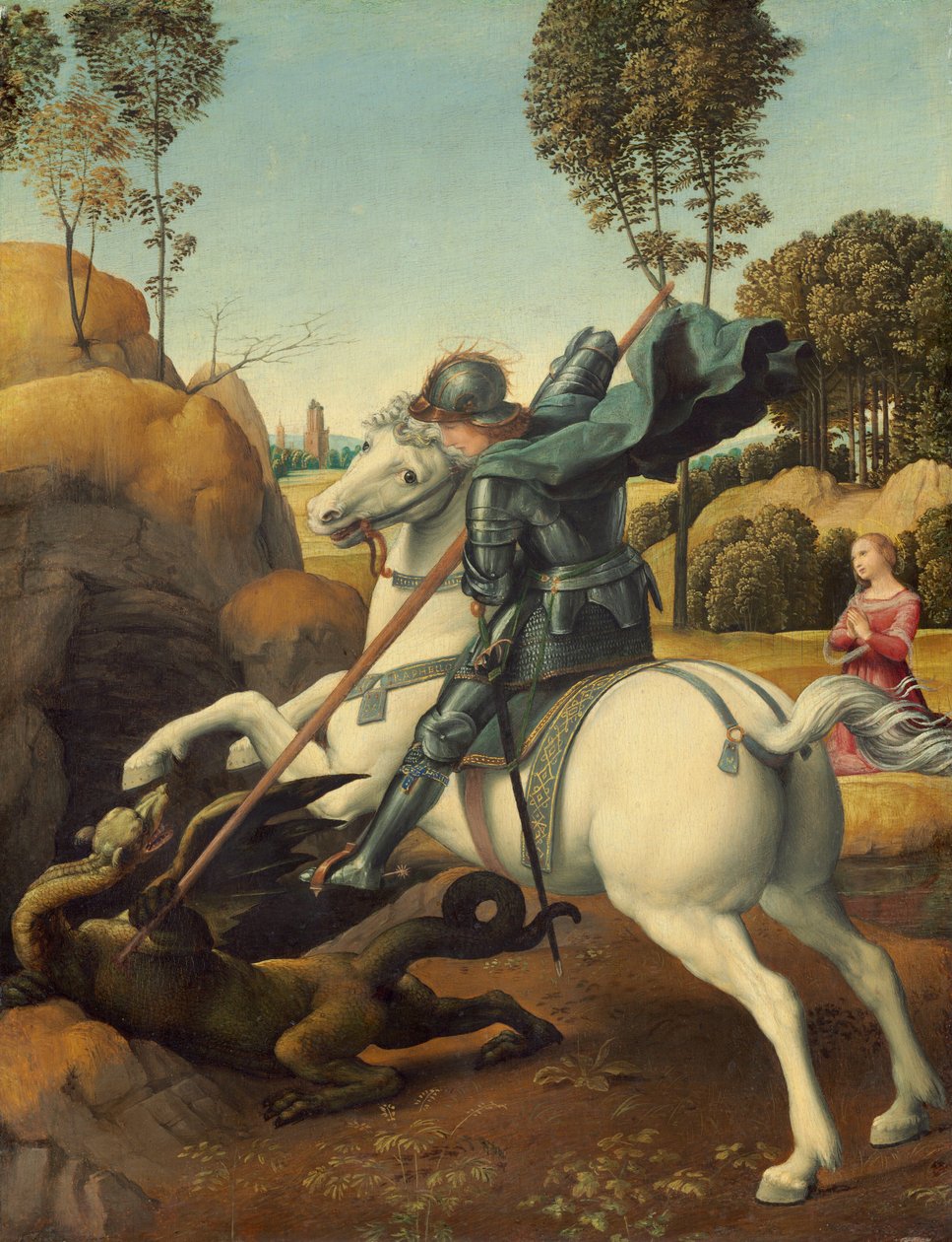 Saint Georges et le dragon - Raphael