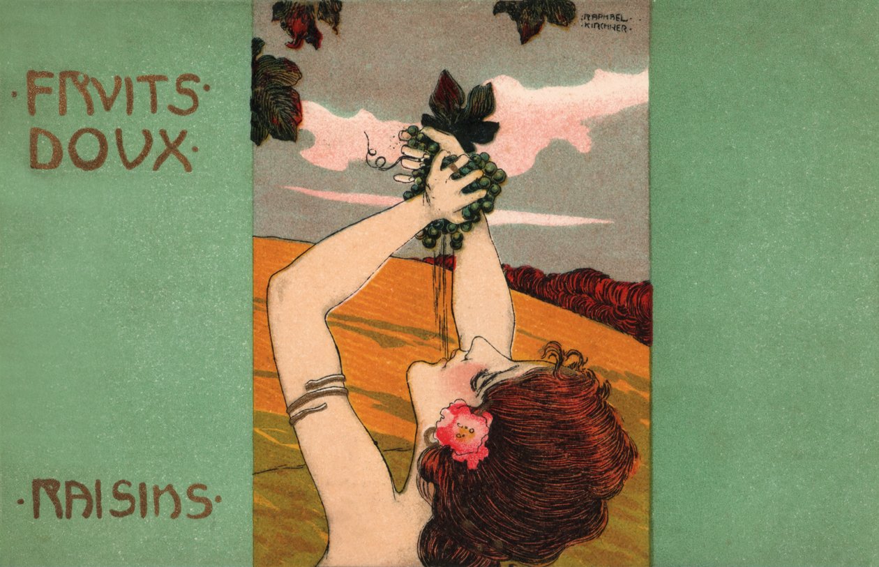 Raisins, vers 1900 (illustration) - Raphael Kirchner