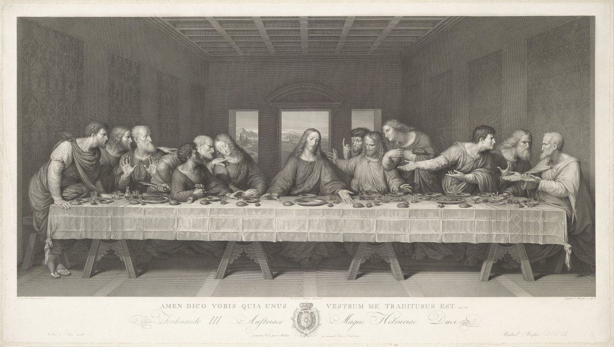 La Cène - Raphael Morghen