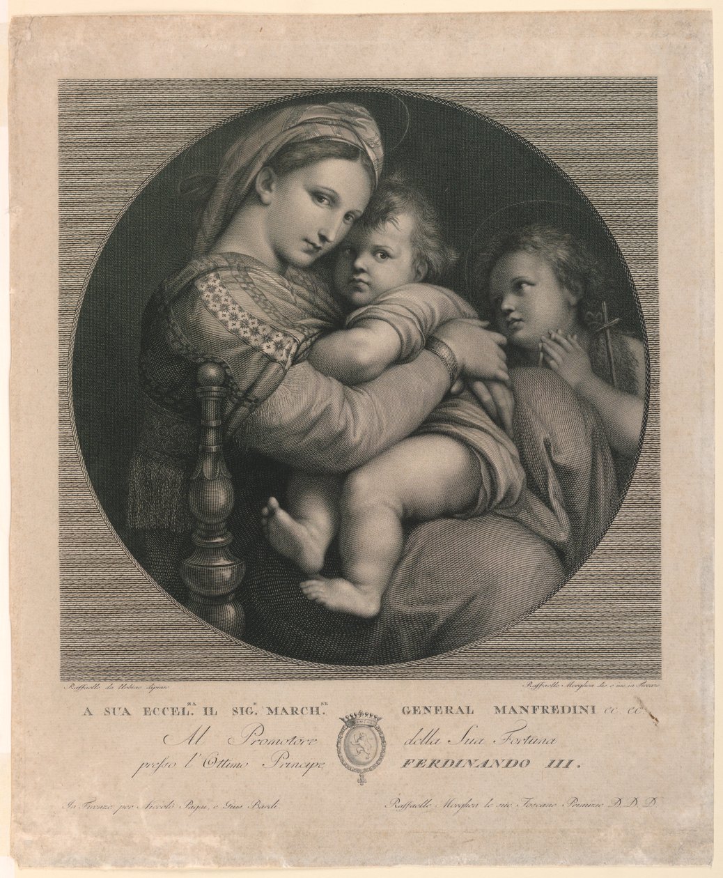 La Madone della Sedia - Raphael Morghen