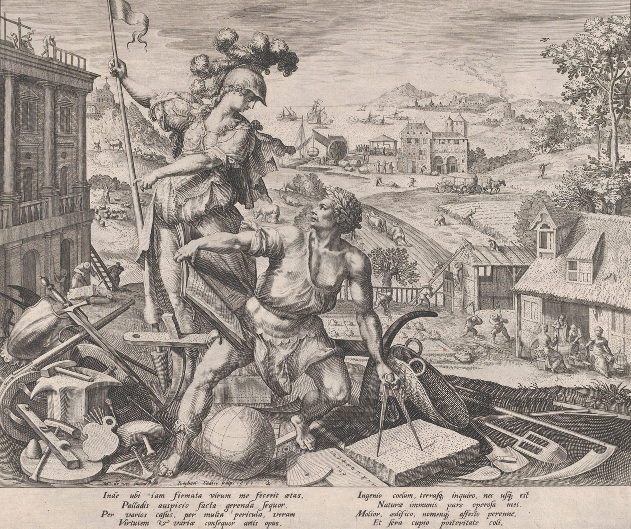 Travail, 1591 - Raphael Sadeler