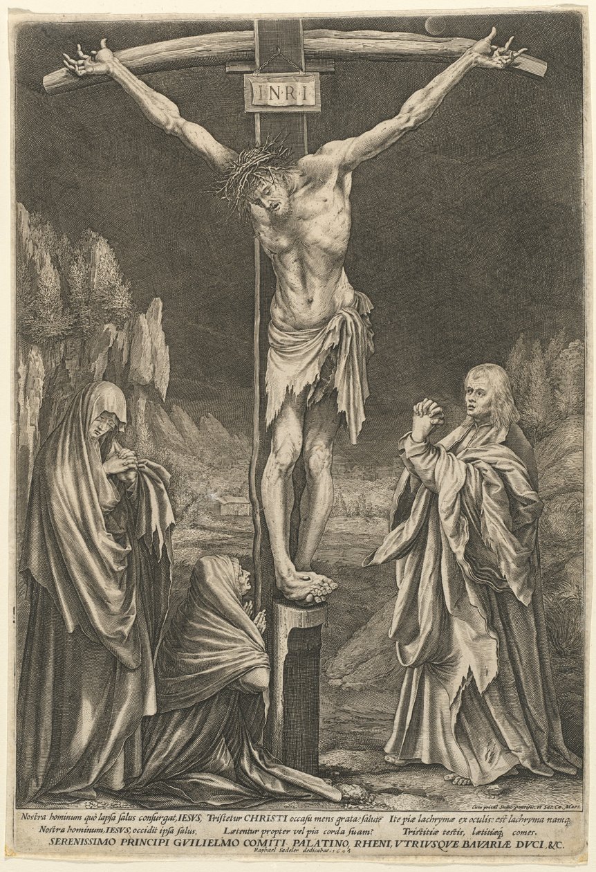 La petite crucifixion - Raphael Sadeler I after Matthias Grünewald