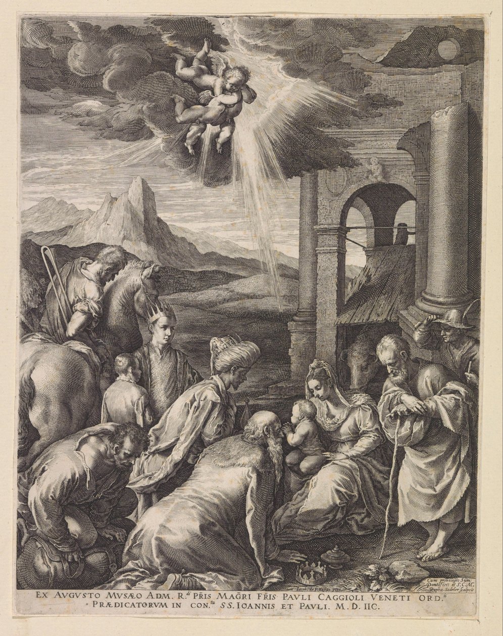 Adoration des Mages - Raphaël Sadeler (I)