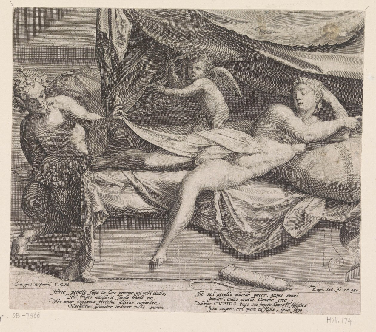Jupiter et Antiope - Raphaël Sadeler (I)