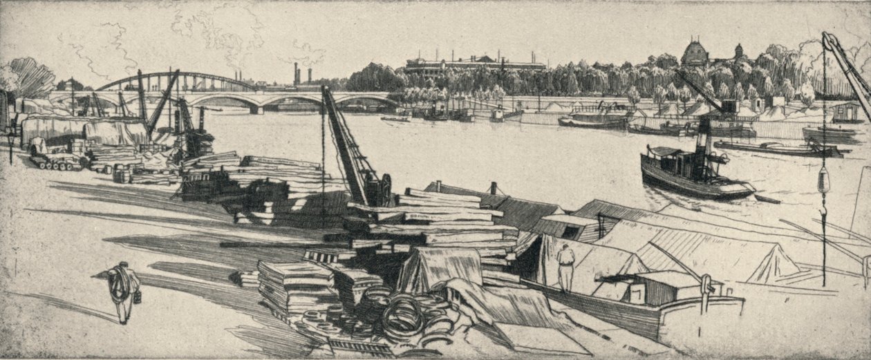 Le Port Henri IV, 1915 - Raymond Ray Jones