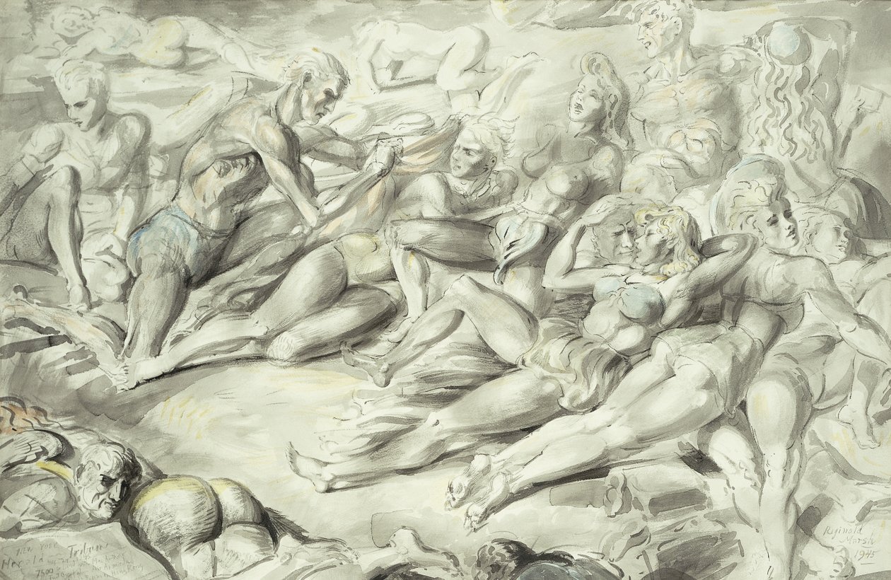Plage de Coney Island - Reginald Marsh